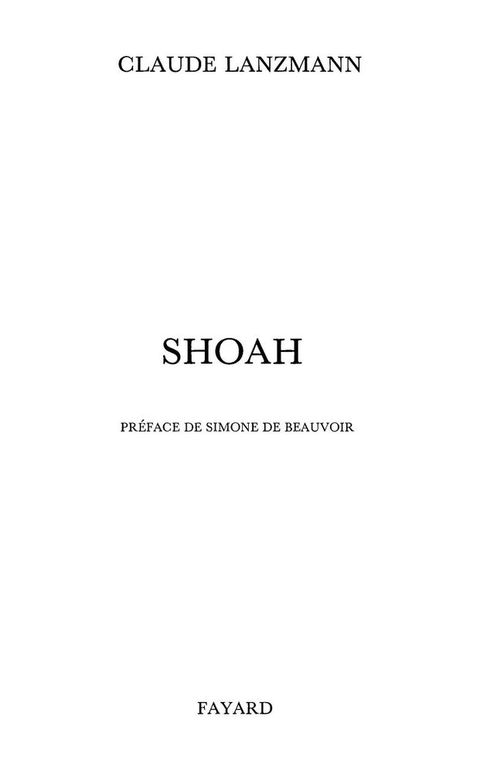 Cover image for book Shoah
