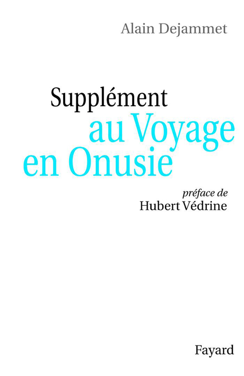 Cover image for book Supplément au Voyage en Onusie