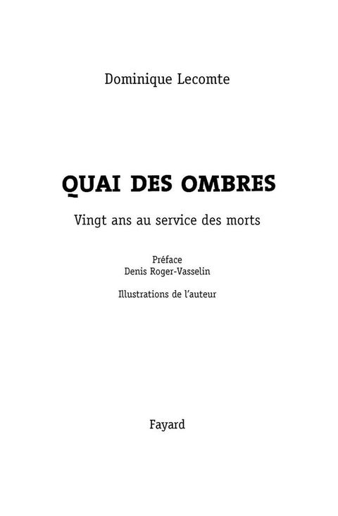 Cover image for book Quai des ombres