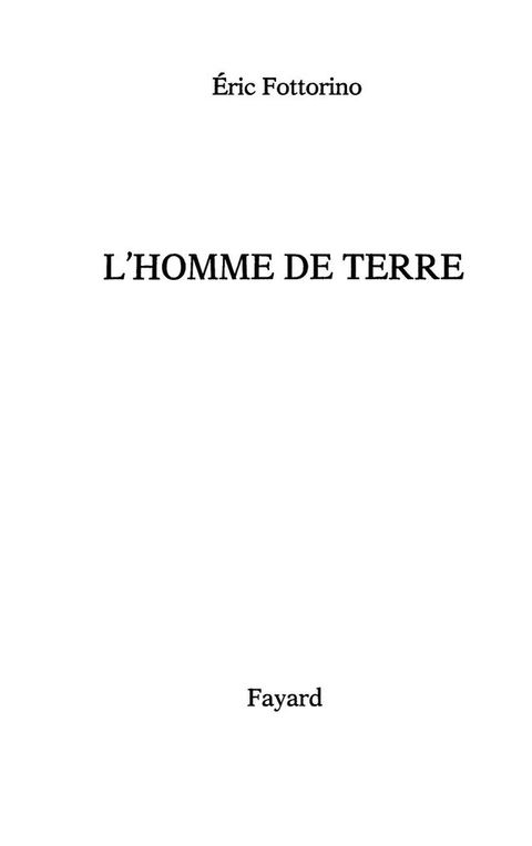 Cover image for book L'Homme de terre