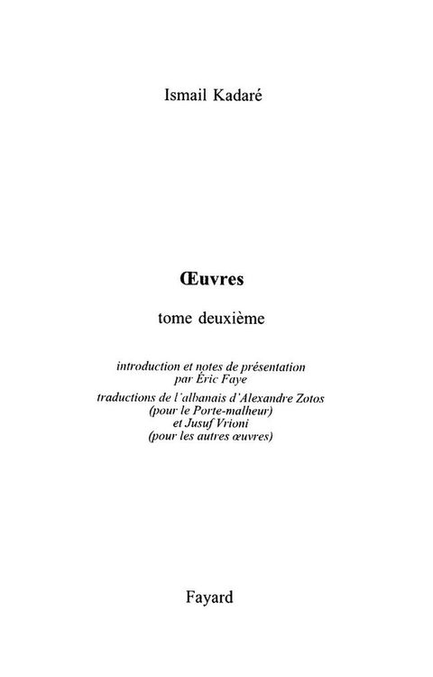 Cover image for book oeuvres