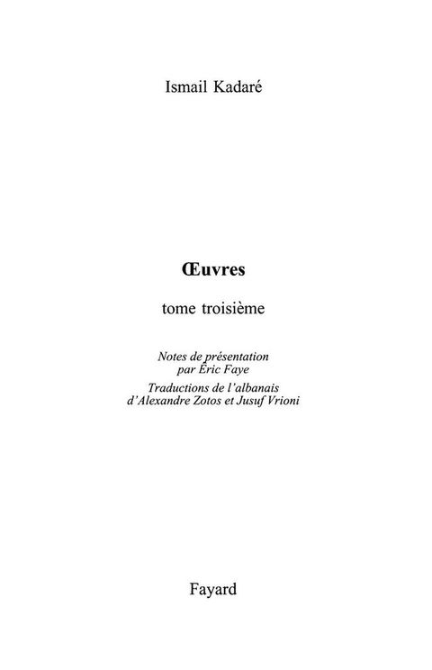 Cover image for book oeuvres