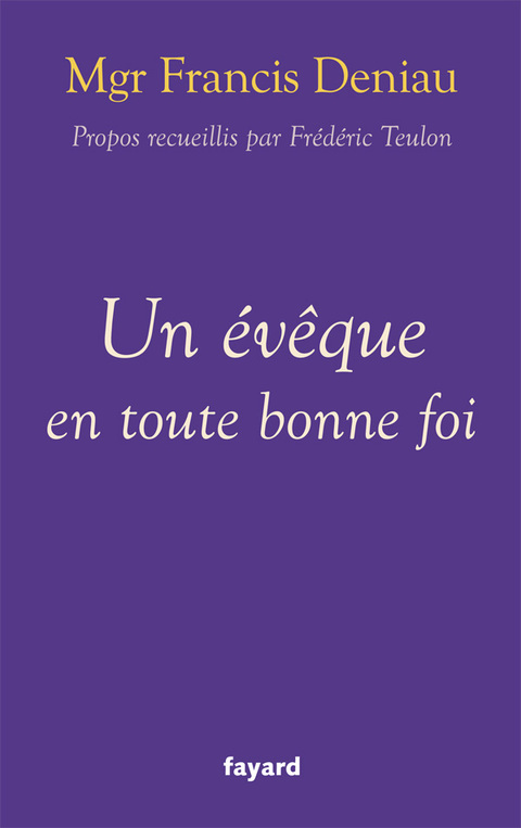 Cover image for book Un évêque en toute bonne foi