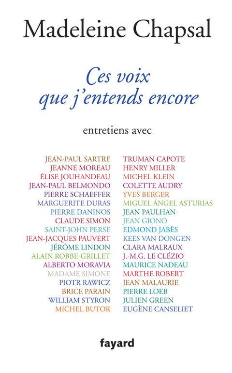 Cover image for book Ces voix que j'entends encore