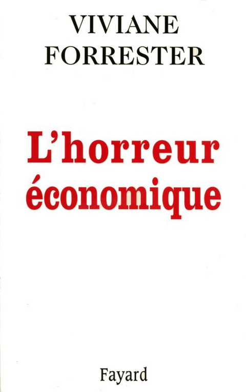 Cover image for book L'Horreur économique