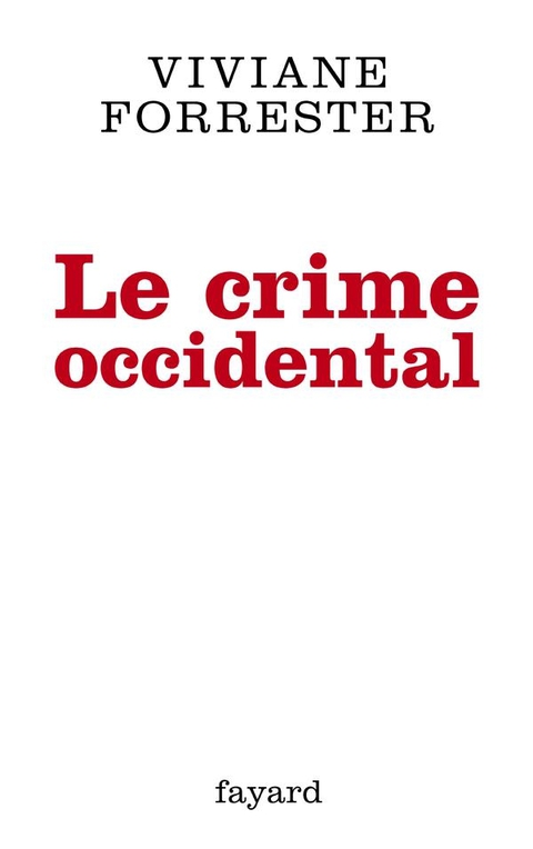 Cover image for book Le crime occidental