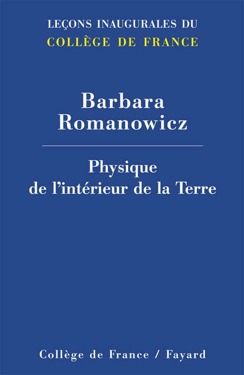 Cover image for book Physique de l'intérieur de la Terre