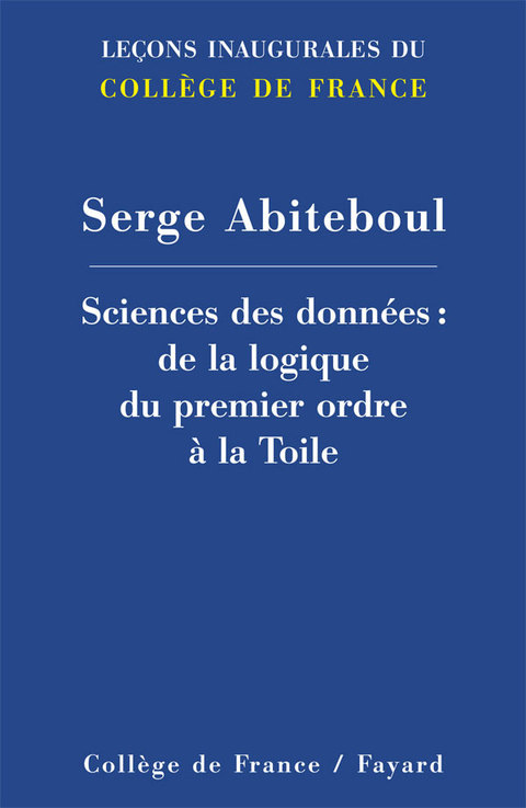 Cover image for book Sciences des données