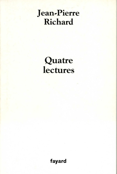 Cover image for book Quatre lectures