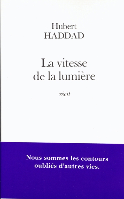 Cover image for book La vitesse de la lumière