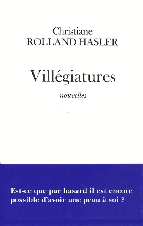 Cover image for book Villégiatures