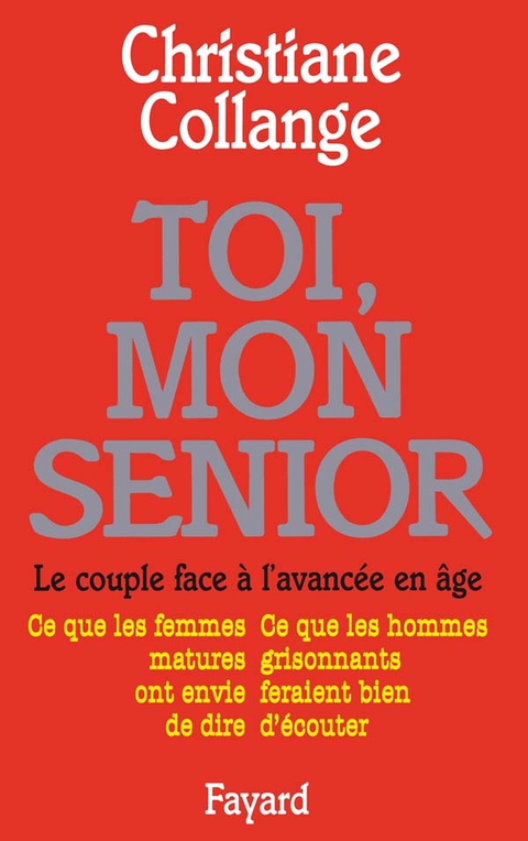 Cover image for book Toi, mon senior