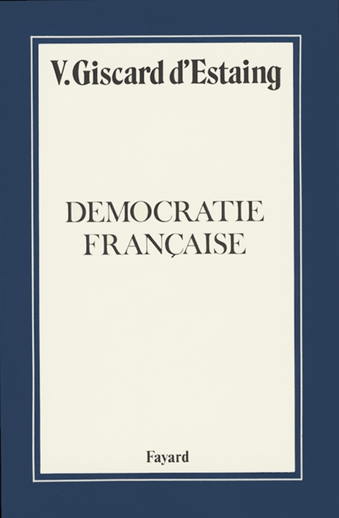 Cover image for book Démocratie française