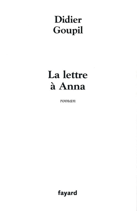 Cover image for book La lettre à Anna