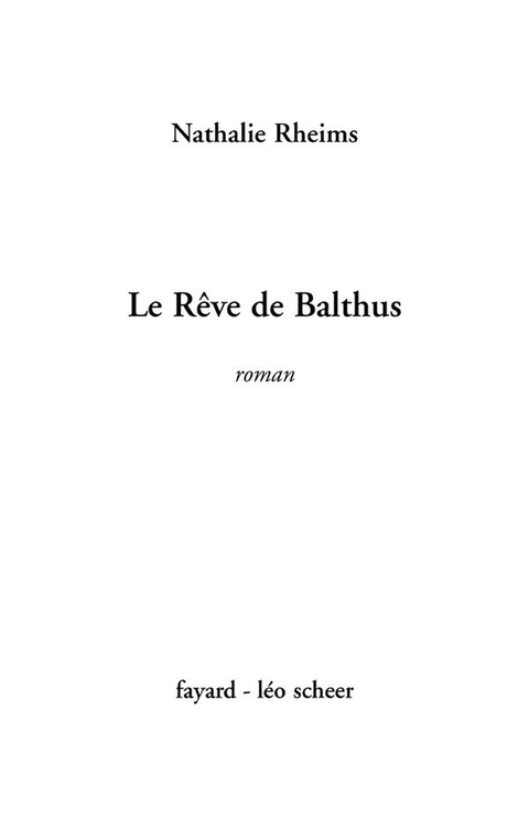 Cover image for book Le Rêve de Balthus