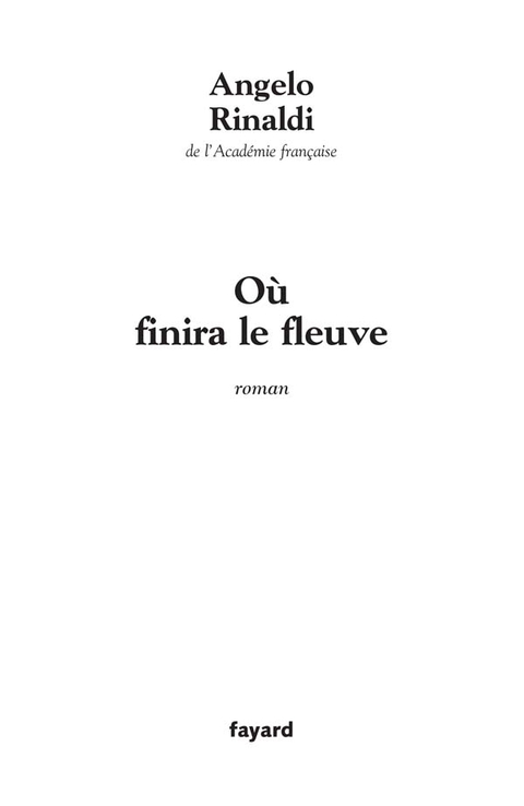 Cover image for book Où finira le fleuve
