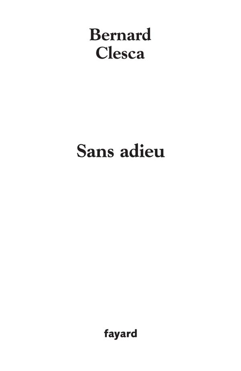 Cover image for book Sans adieu