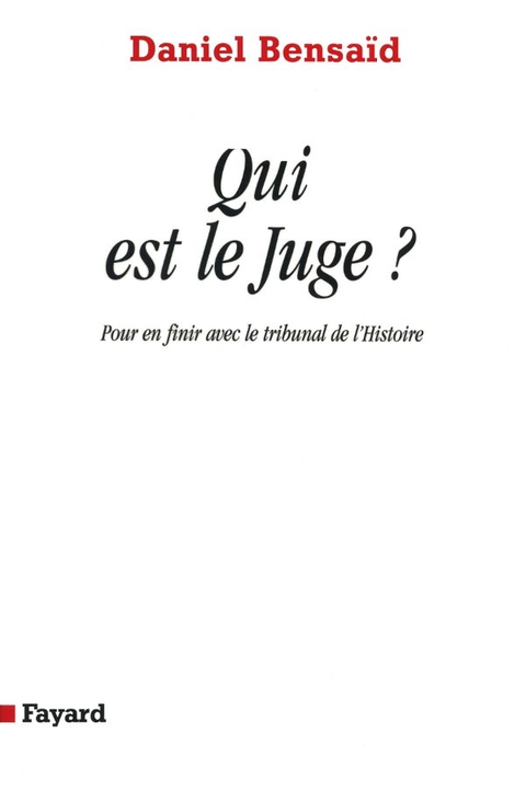 Cover image for book Qui est le Juge