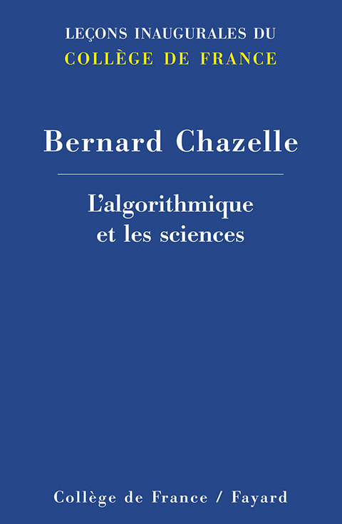 Cover image for book L'algorithmique et les sciences