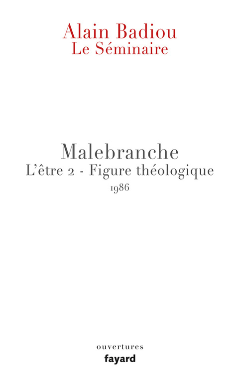 Cover image for book Le Séminaire - Malebranche