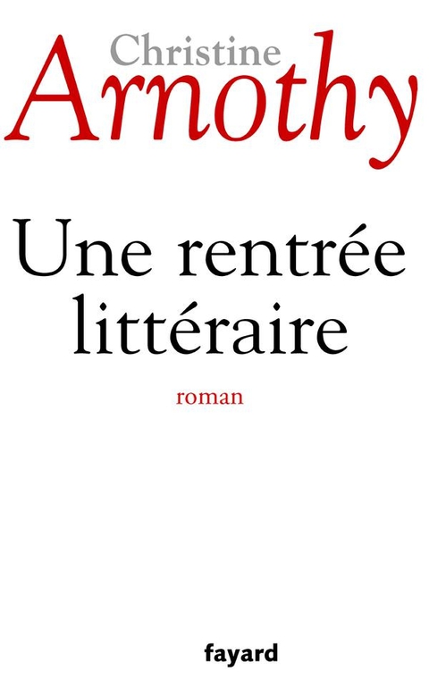 Cover image for book Une rentrée littéraire
