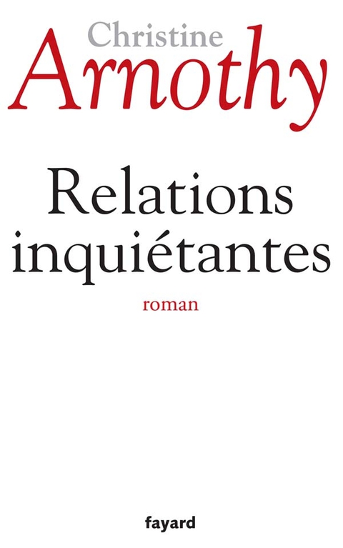 Cover image for book Relations inquiétantes
