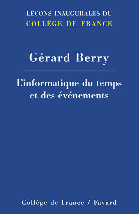 Cover image for book L'informatique du temps et des événements