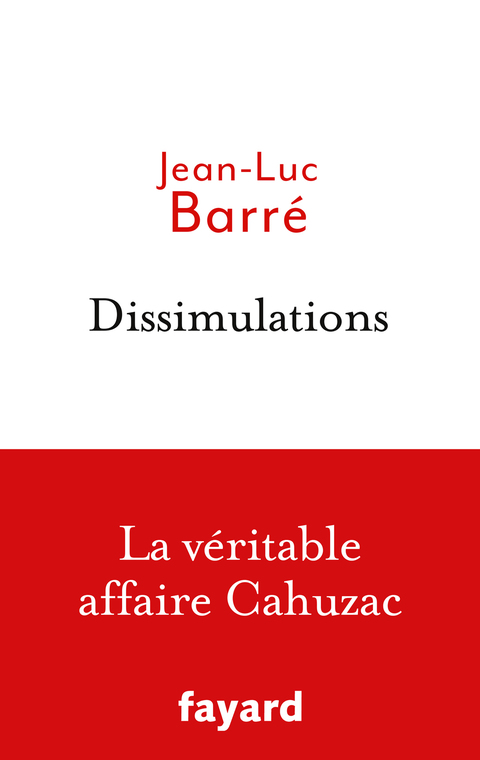 Cover image for book Dissimulations