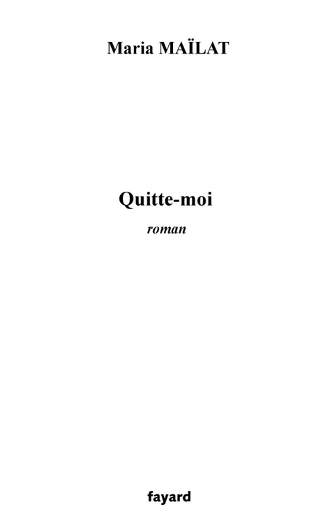 Cover image for book Quitte-moi