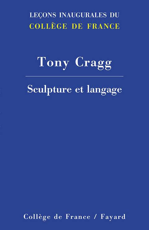 Cover image for book Sculpture et langage