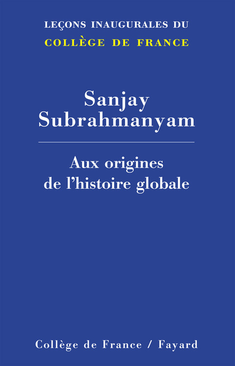Cover image for book Aux origines de l'histoire globale
