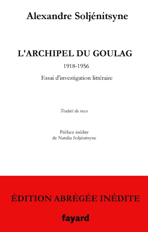 Cover image for book L'Archipel du Goulag - édition abrégée inédite