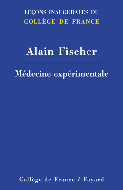 Cover image for book Médecine expérimentale