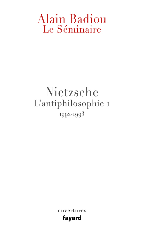 Cover image for book Le Séminaire. Nietzsche