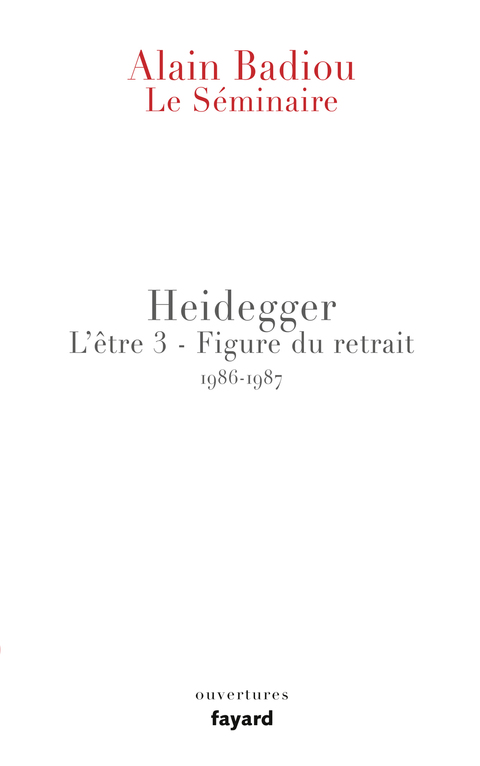Cover image for book Le Séminaire - Heidegger