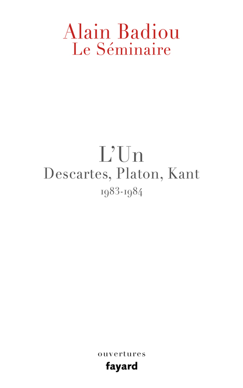 Cover image for book Le Séminaire - L'Un
