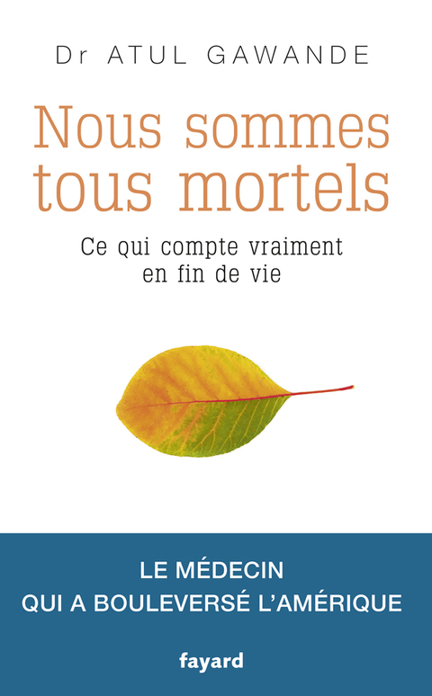 Cover image for book Nous sommes tous mortels