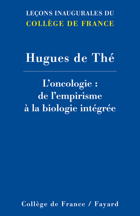 Cover image for book Oncologie cellulaire et moléculaire