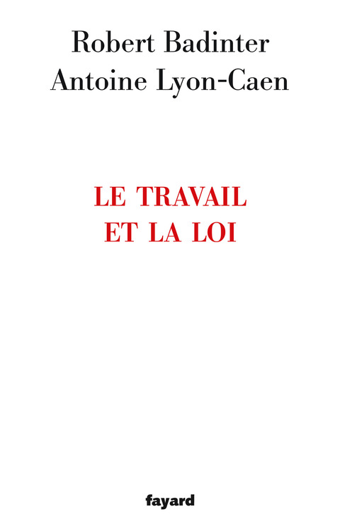Cover image for book Le travail et la loi