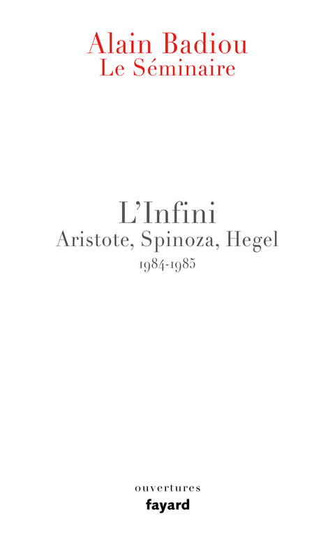 Cover image for book Le Séminaire - L'Infini.