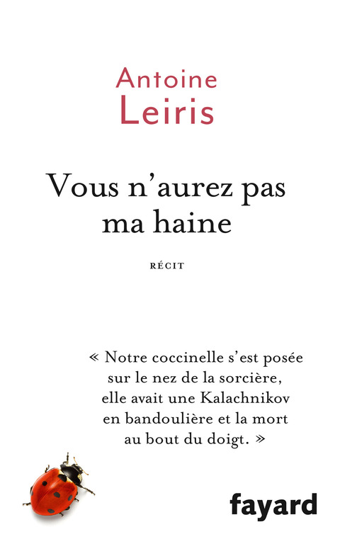 Cover image for book Vous n'aurez pas ma haine