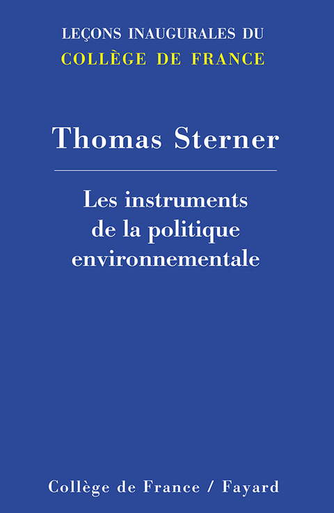 Cover image for book Les instruments de la politique environnementale