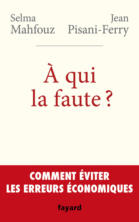 Cover image for book A qui la faute ?