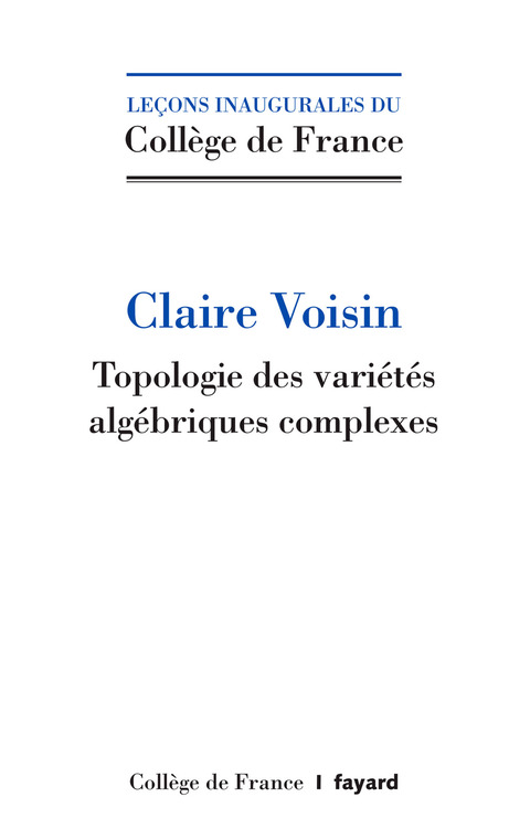 Cover image for book Topologie algébrique des nombres complexes