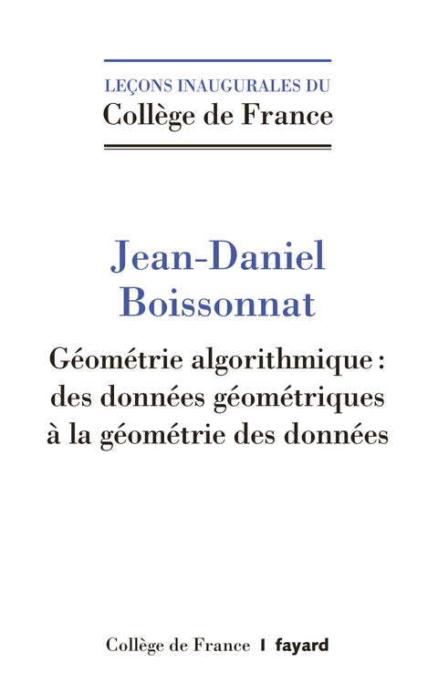 Cover image for book Géométrie algorithmique