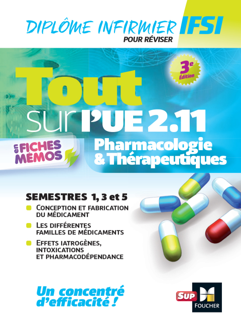 Cover image for book Tout sur Pharmacologie et Thérapeutiques UE 2.11 - Infirmier en IFSI - DEI - Révision - 3e édition