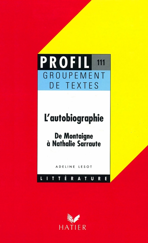 Cover image for book Profil - L'autobiographie