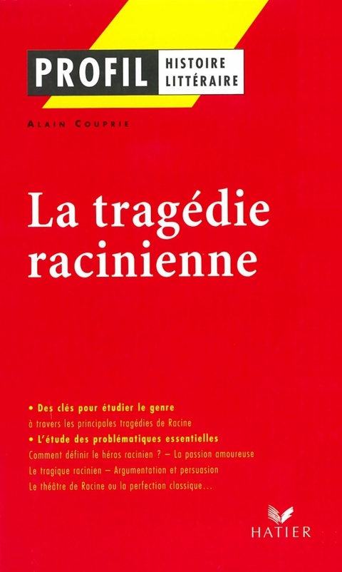 Cover image for book Profil - La tragédie racinienne