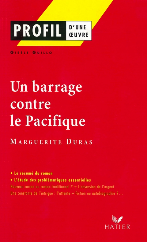 Cover image for book Profil - Duras (Marguerite) : Un Barrage contre le Pacifique