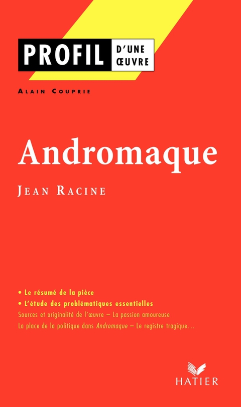 Cover image for book Profil - Racine (Jean) : Andromaque